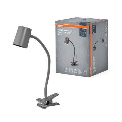 Osram - Lampe de bureau à pince DESK LINE 1xGU10/9W/230V gris