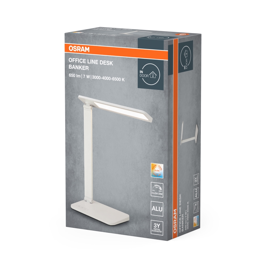 Osram - Lampe de bureau LED dimmable OFFICE LINE LED/7W/230V 3000/4000/6500K blanche