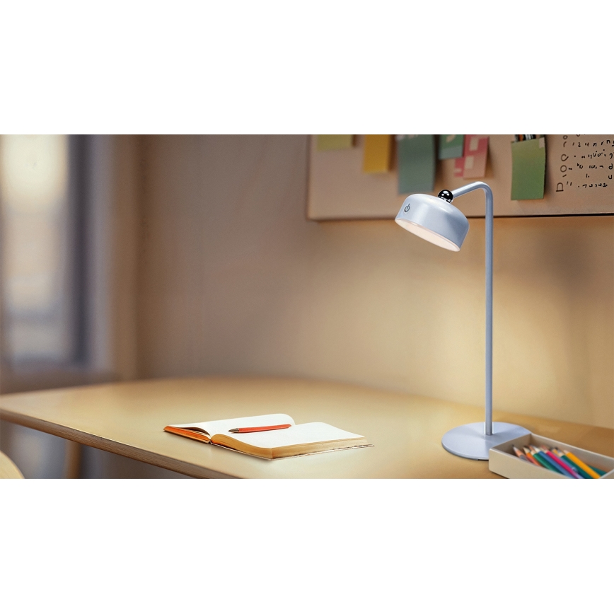 Osram - Lampe de bureau LED rechargeable à intensité variable 3 en 1 DECOR HELPER LED/1,8W/5V blanche