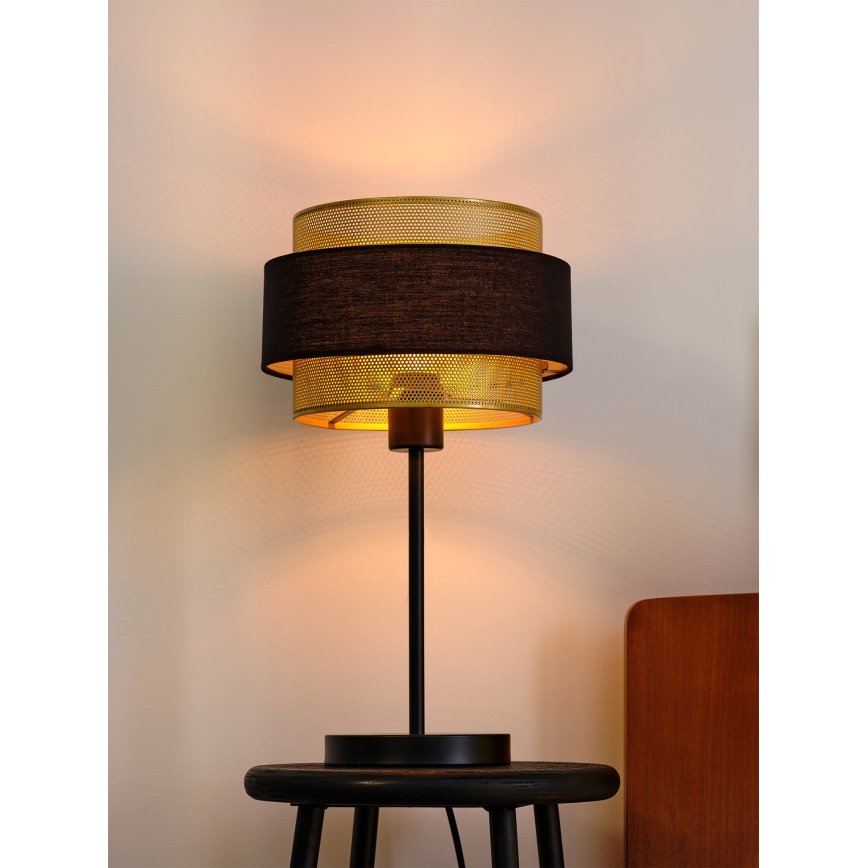 Osram - Lampe de table DECOR HORNET 1xE27/10W/230V noir/doré