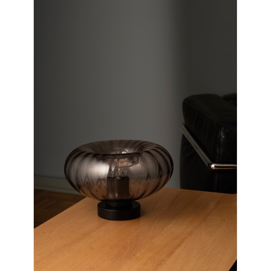 Osram - Lampe de table DECOR SMOKE 1xE27/12W/230V noir/gris fumé