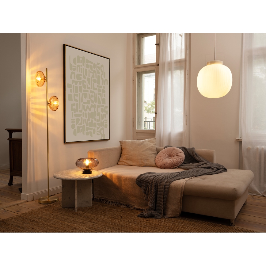 Osram - Lampe de table DECOR SMOKE 1xE27/12W/230V noir/gris fumé