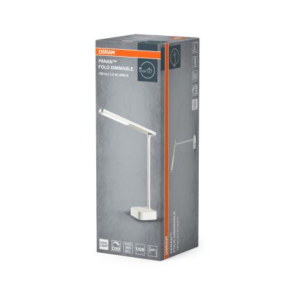 Osram - Lampe de table tactile LED dimmable PANAN LED/5,2W/5V 1200 mAh CRI 90