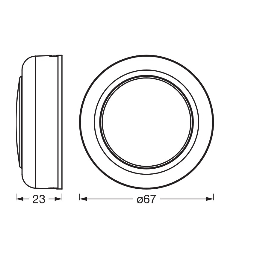 Osram - Lampe d'orientation tactile dimmable SMART+ DOT-IT LED RGBW 0,5W/3,7V 300 mAh