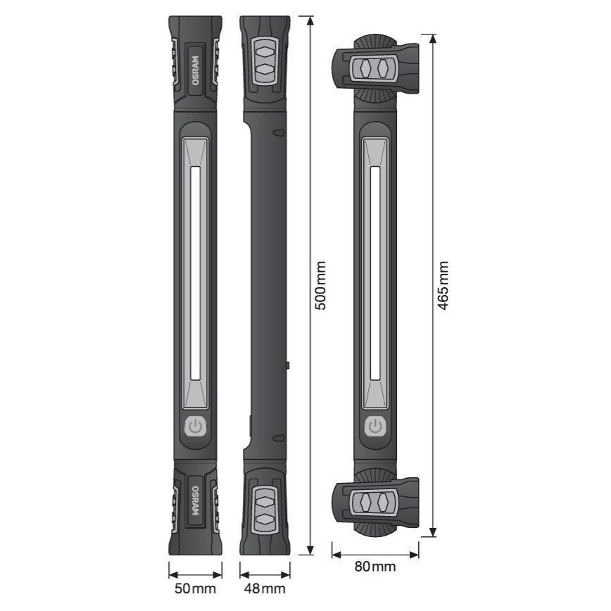 Osram - Lampe LED rechargeable à intensité variable LEDINSPECT UTILITY1000 LED/19W/7,4V
