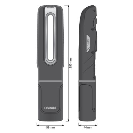 Osram - Lampe d'inspection rechargeable LED dimmable LEDINSPECT MAX500 LED/16W/3,7V IP65