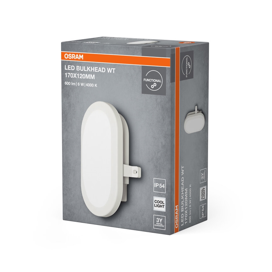 Osram - LED Außenwandleuchte BULKHEAD LED/6W/230V IP54 weiß