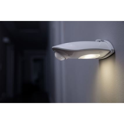 Osram - LED-Außenwandleuchte mit Sensor DOORLED LED/0,5W/3xAA IP54 weiß