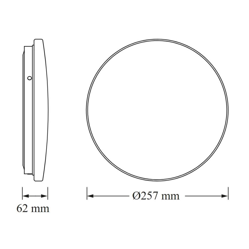 Osram - LED-Badezimmer-Deckenleuchte CEILING ROUND LED/12W/230V 6500K Ø 26 cm IP44 weiß
