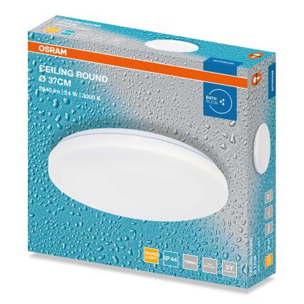Osram - LED-Bad-Deckenleuchte CEILING ROUND LED/24W/230V 3000K Ø 37 cm IP44 weiß