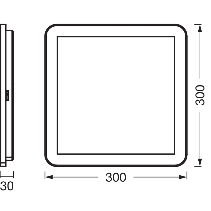 Osram - LED Badezimmer-Deckenleuchte ORBIS DISC LED/22W/230V 3000/4000K 30x30 cm IP44 braun