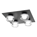Osram - LED-Badezimmer-Deckenleuchte ORBIS FLAME 4xLED/5,5W/230V 3000/4000K IP44 schwarz