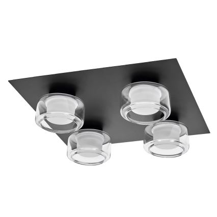 Osram - LED-Badezimmer-Deckenleuchte ORBIS FLAME 4xLED/5,5W/230V 3000/4000K IP44 schwarz