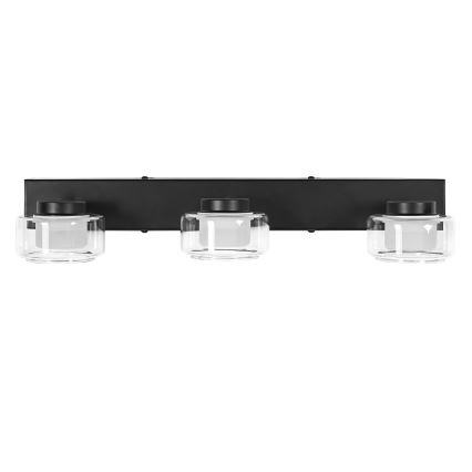 Osram - LED-Bad-Wandleuchte ORBIS FLAME 3xLED/5,5W/230V 3000/4000K IP44 schwarz