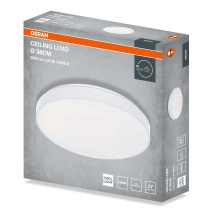 Osram - LED-Deckenleuchte CEILING LUXO LED/24W/230V Ø 38 cm weiß