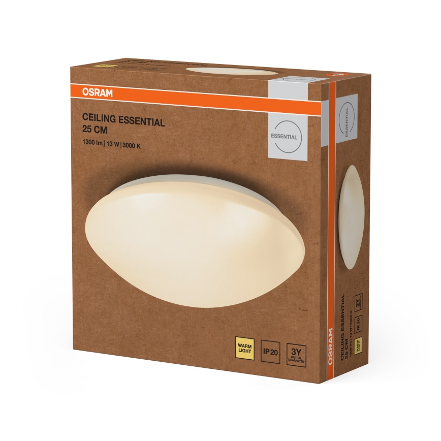 Osram - LED-Deckenleuchte ESSENTIAL LED/13W/230V Ø 25 cm weiß