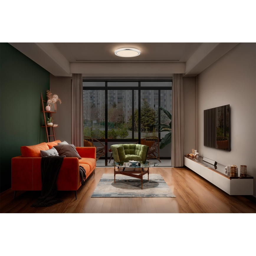 Osram - LED-Deckenleuchte ORBIS HELMAN LED/16W/230V Ø 29,5 cm silber