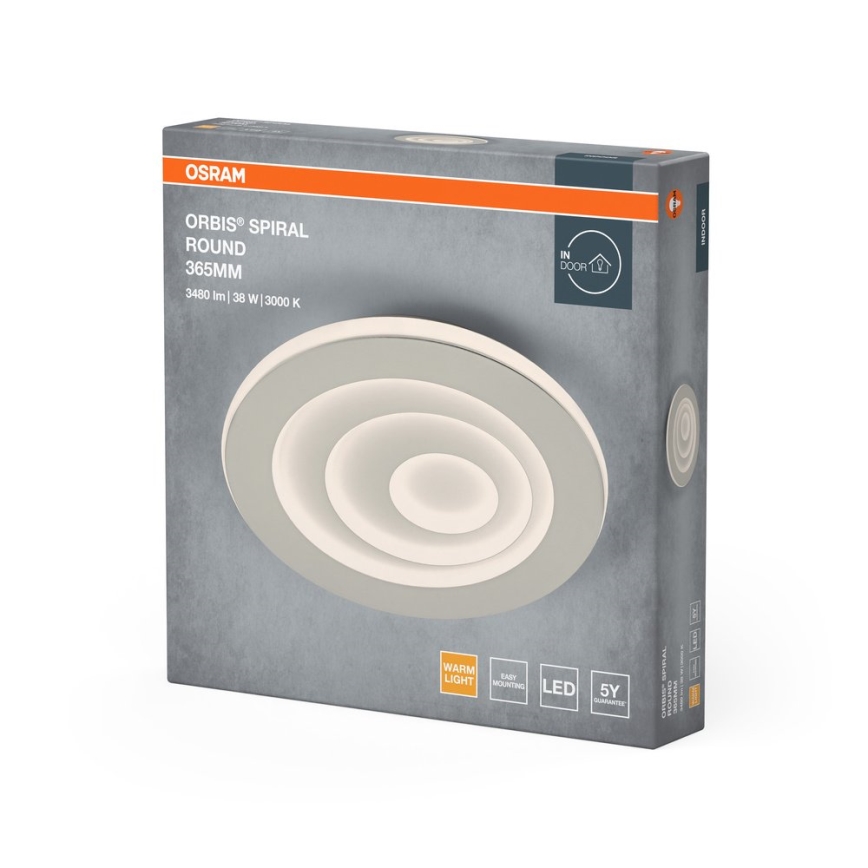 Osram - LED-Deckenleuchte ORBIS SPIRAL LED/38W/230V Ø 36,5 cm weiß