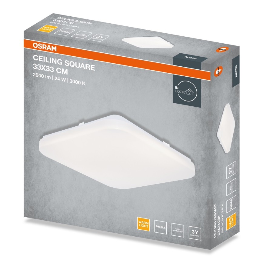 Osram - LED-Deckenleuchte SQUARE LED/24W/230V 33x33 cm