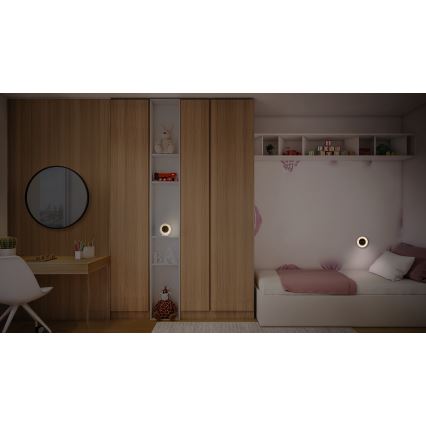 Osram - LED-Digitaluhr mit Hintergrundbeleuchtung NIGHTLUX LED/0,3W/5V 1000mAh 3000/4000/6500K weiß