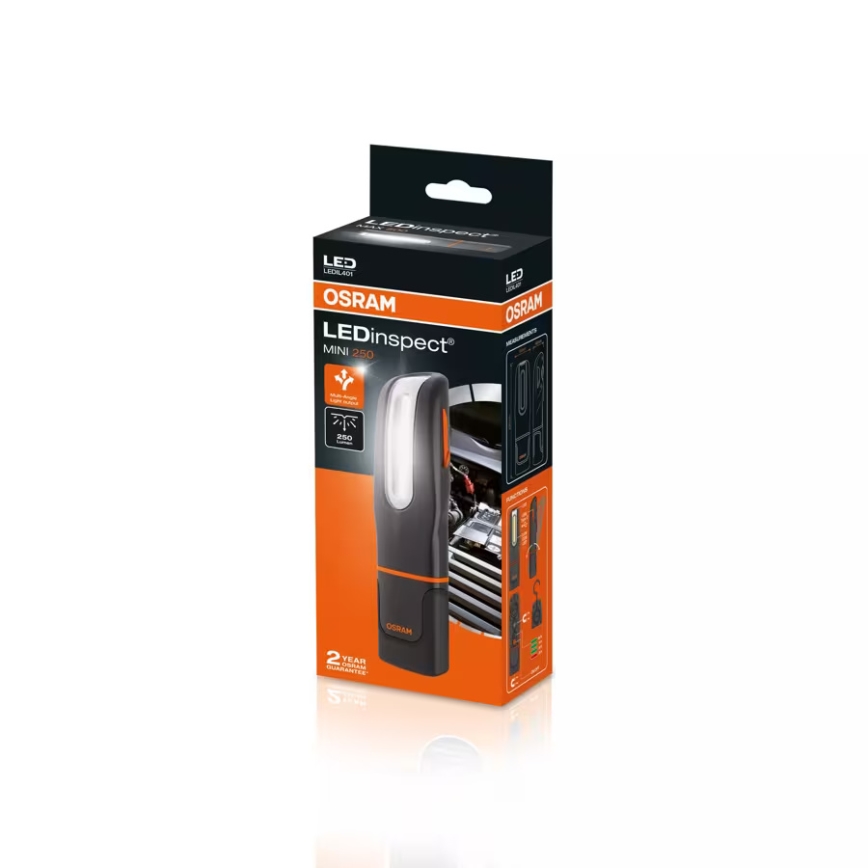 Osram - Dimmbares, wiederaufladbares Inspektionslicht LEDINSPECT MINI250 LED/7W/3,7V IP65 2000 mAh