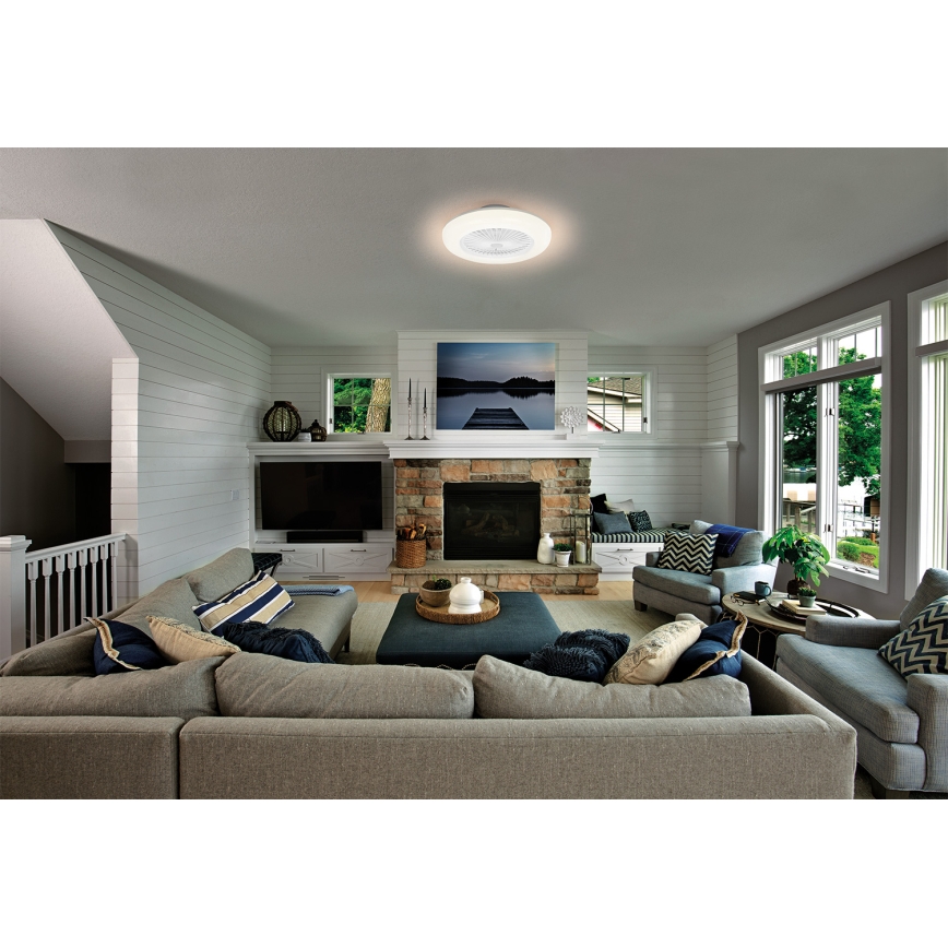 Osram - LED-dimmbare Deckenleuchte mit Ventilator SMART+ LED/75W/230V 3000-6500K Wi-Fi + Fernbedienung