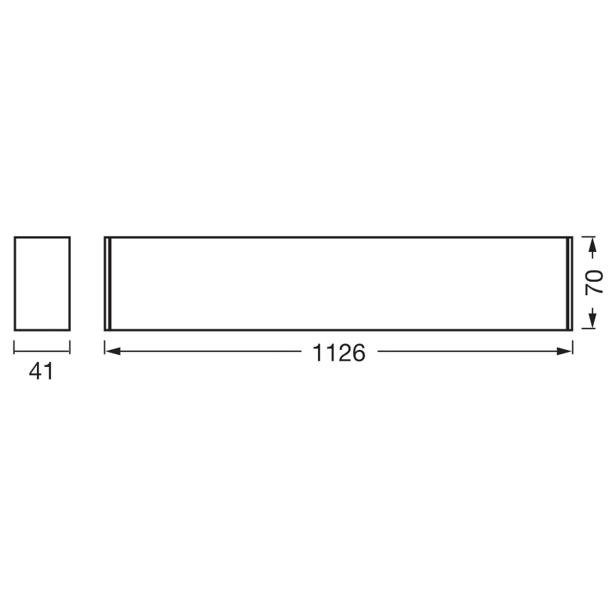 Osram - dimmbare LED-Deckenleuchte OFFICE LINE LED/11/20/30W/230V 4000K 112,6 cm schwarz