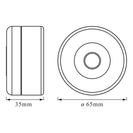 Osram - dimmbares LED-Orientierungslicht DOT-IT LED/0,45W/5V 500 mAh weiß