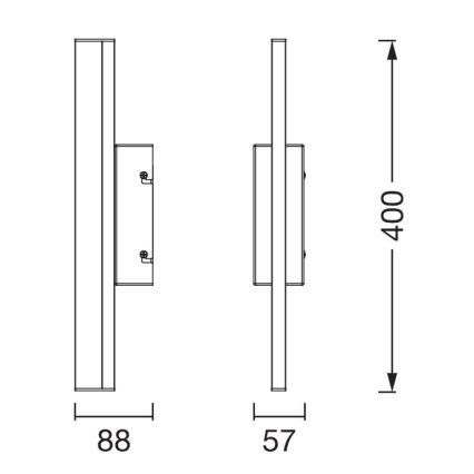 Osram - Dimmbare LED-Spiegelleuchte ORBIS MIRROR LED/6,8W/230V 40 cm 3000/4000K IP44 glänzender Chrom