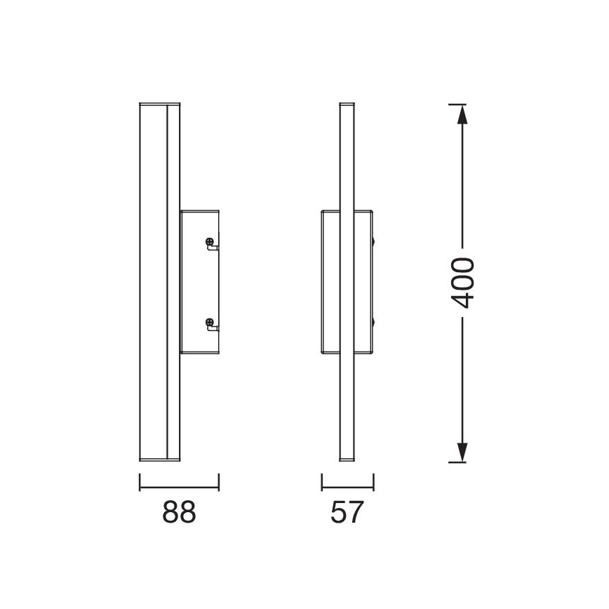 Osram - Dimmbare LED-Spiegelleuchte ORBIS MIRROR LED/6,8W/230V 40 cm 3000/4000K IP44 glänzender Chrom