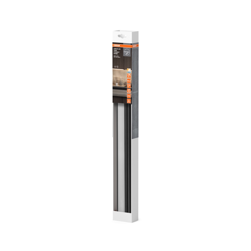 Osram - LINEAR TURN LED Unterbauleuchte, dimmbar, 10 W, 230 V, 3000/4000/6500K, 55 cm, schwarz