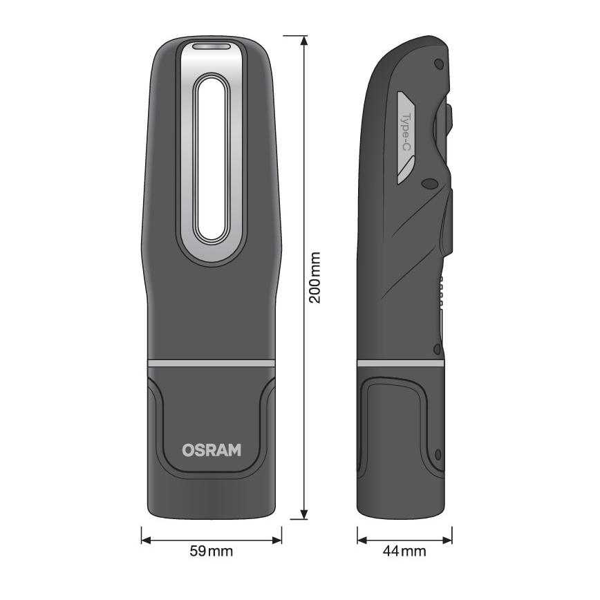 Osram - Torcia ricaricabile a LED dimmerabile LEDINSPECT MINI250 LED/7W/3,7V IP65 2000 mAh
