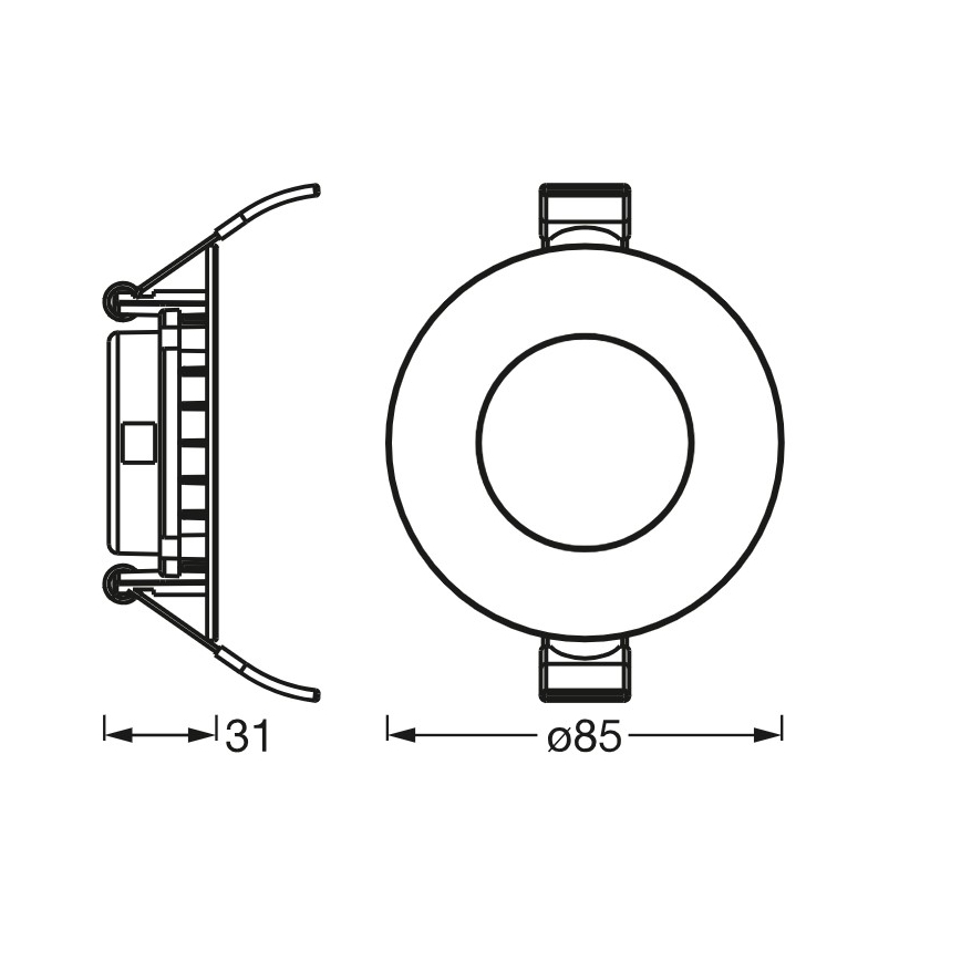 Osram - LED Einbauleuchte SLIM LED/4,5W/230V 6500K