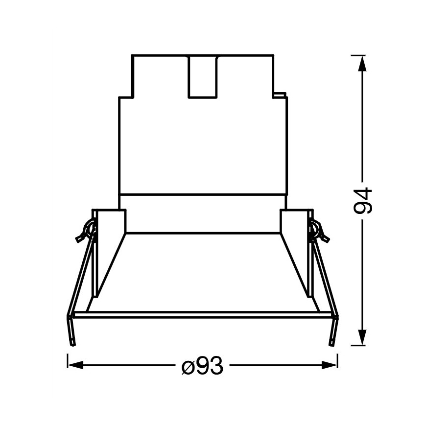 Osram - LED-Einbauleuchte SPOT TWIST LED/10W/230V 3000K Ø 9,3 cm weiß