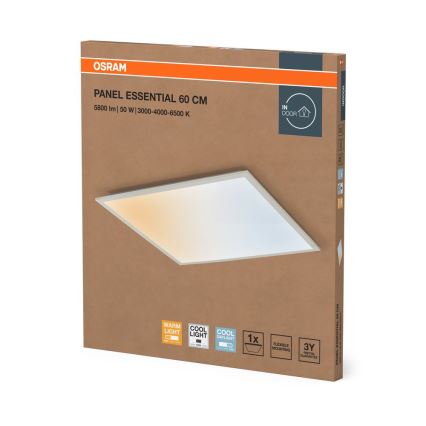 Osram - Einlege-LED-Panel PANEL ESSENTIAL LED/50W/230V 3000/4000/6500K 60x60 cm weiß