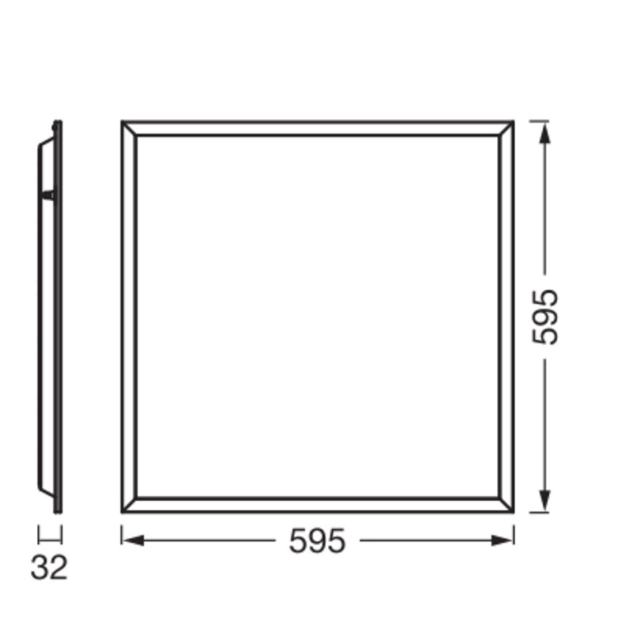 Osram - Einlege-LED-Panel PANEL ESSENTIAL LED/50W/230V 3000/4000/6500K 60x60 cm weiß