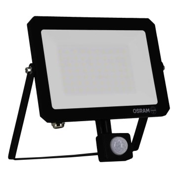 Osram - LED-Flutlichtstrahler mit Bewegungs- und Dämmerungssensor FLOODLIGHT LED/50W/230V 3000K IP65 schwarz