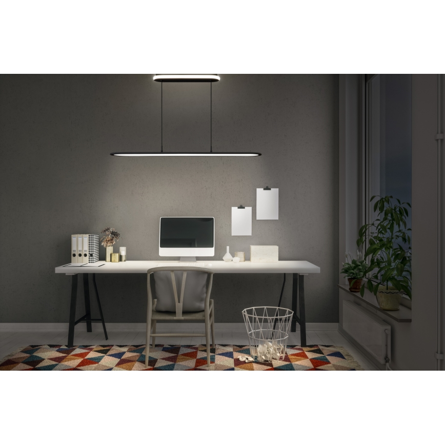 Osram - Sospensione LED dimmerabile su cavo OFFICE LINE LED/57W/230V 4000K 100 cm CRI 90 nera