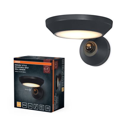 Osram - Lampada da parete LED per esterni con sensore crepuscolare e di movimento ENDURA STYLE LED/12W/230V IP65
