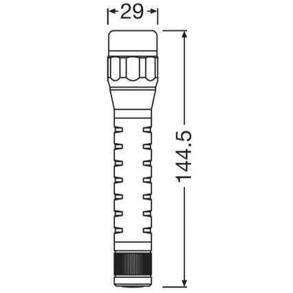 Osram - Lampe torche LED dimmable LEDINSPECT TORCH 350 ESSENTIAL LED/4W/2xAAA IP44