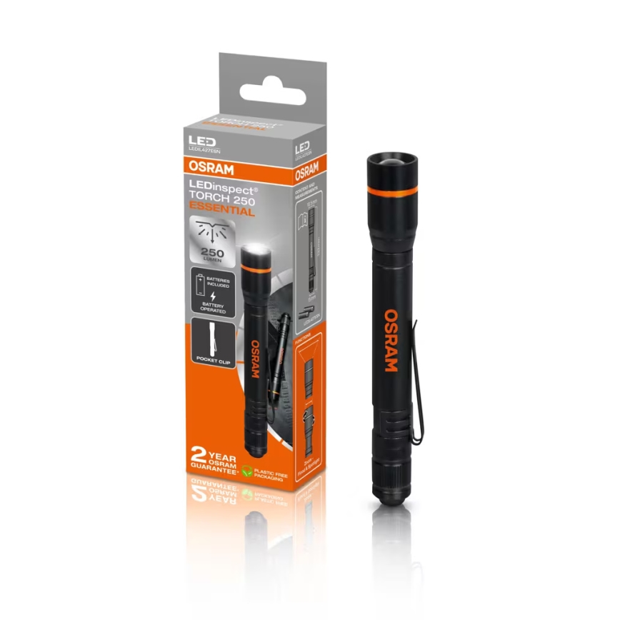 Osram - Torche LED dimmable LEDINSPECT TORCH 250 ESSENTIAL LED/2W/2xAAA IP44