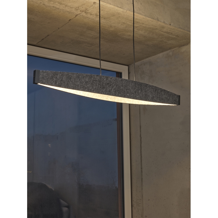 Osram - LED-Pendelleuchte an Kabel DECOR FLAT LED/23W/230V grau