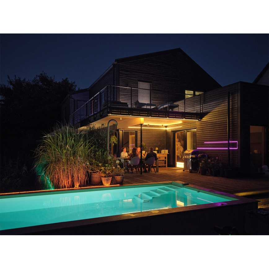 Osram - LED RGB+TW dimmbarer Außen-LED-Streifen SMART+ FLEX 3m LED/12,5W/230V 2700-6500K IP44 Wi-Fi