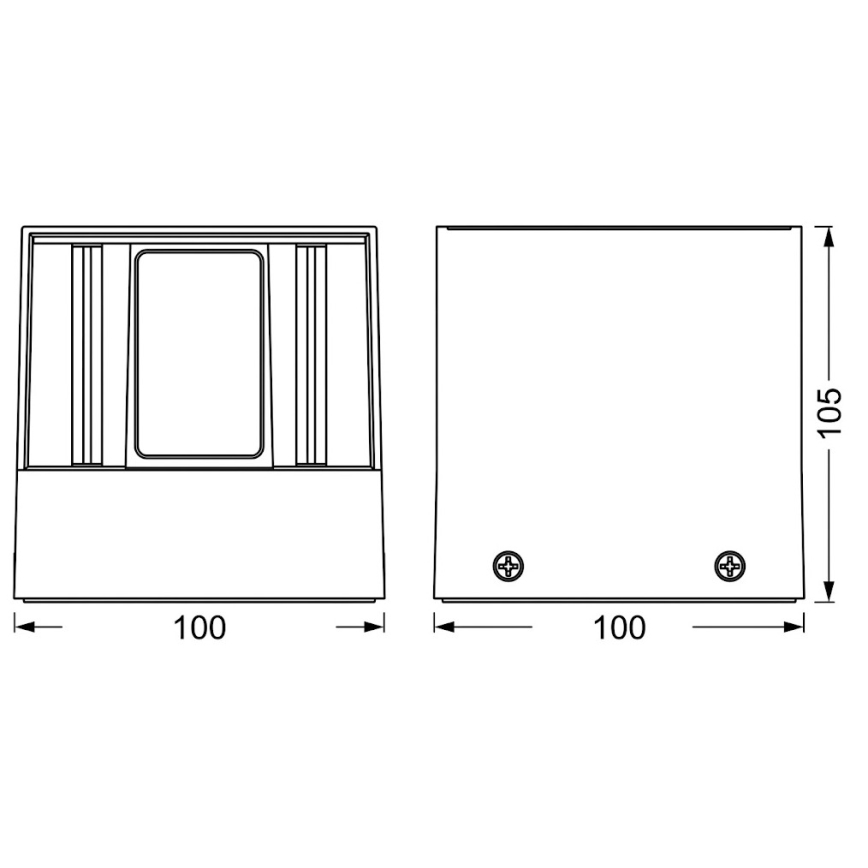 Osram - LED RGBW dimmbar Außenwandleuchte SMART+ BEAM LED/8W/230V 3000-6500K IP44 Wi-Fi
