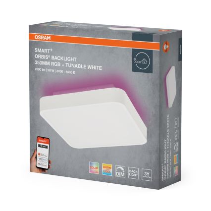 Osram - LED RGBW dimmbare Deckenleuchte SMART+ ORBIS LED/28W/230V 35x35 cm 2700-6500K Wi-Fi