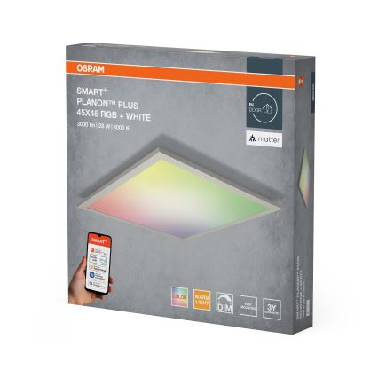 Osram - LED RGBW dimmbare Deckenleuchte SMART+ PLANON LED/28W/230V 45x45 cm Wi-Fi