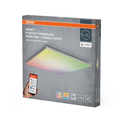 Osram - LED RGBW dimmbare Deckenleuchte SMART+ PLANON LED/40W/230V 60x60 cm 3000-6500K Wi-Fi
