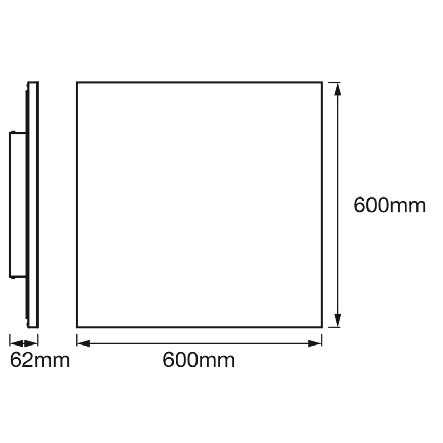 Osram - LED RGBW dimmbare Deckenleuchte SMART+ PLANON LED/40W/230V 60x60 cm 3000-6500K Wi-Fi