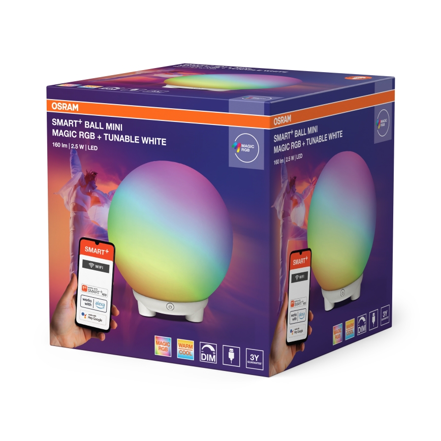 Ledvance - LED RGBW dimmbare Tischlampe SMART+ MAGIC LED/2,5W/5V 2200-6500K Wi-Fi weiß
