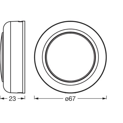 Osram - LED RGBW dimmbares Touch-Orientierungslicht SMART+ DOT-IT LED/0,5W/3,7V 300 mAh
